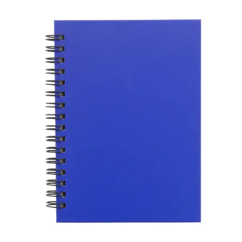 Block Notes A6 in carta riciclata con 80 fogli a righe e rilegatura a spirale