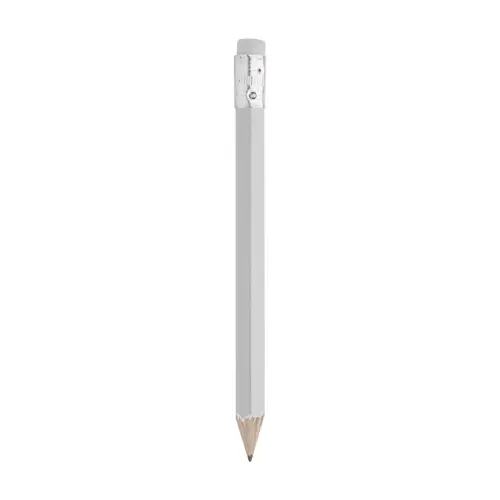 Mini matita in legno con gomma misure ø7×100 mm