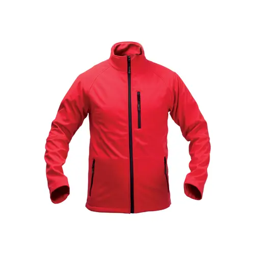 Giacca softshell da uomo colori assortiti impermeabile e traspirante con zip a contrasto in poliestere 300gr