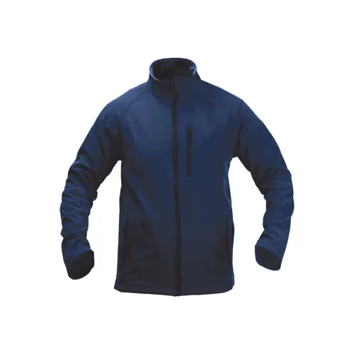 Giacca softshell da uomo colori assortiti impermeabile e traspirante con zip a contrasto in poliestere 300gr