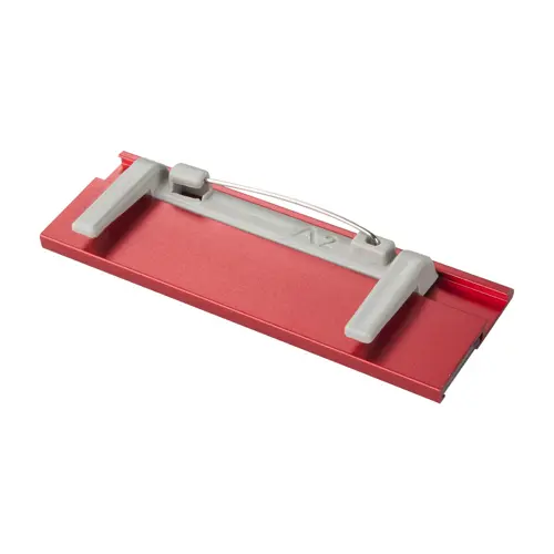 Porta cartellino identificativo in alluminio con cartellino intercambiabile