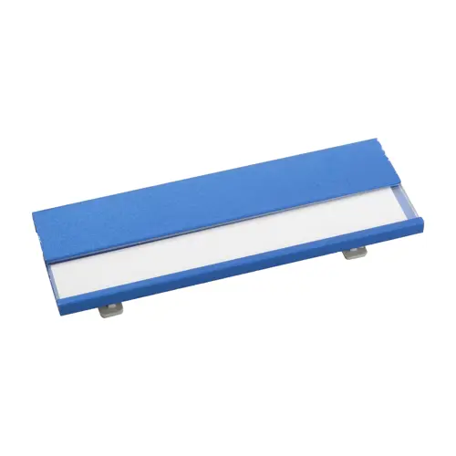 Porta cartellino identificativo in alluminio con cartellino intercambiabile