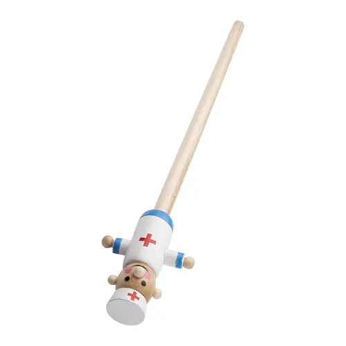 Matita in legno con figura dottore