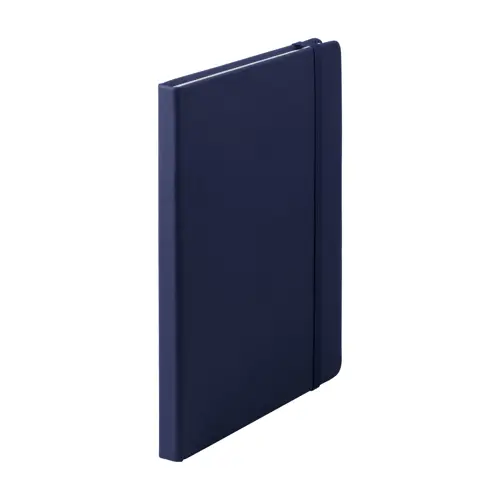 Block Notes A5 con copertina in finta pelle e 100 fogli neutri con segnalibro e cinturino in gomma coordinati