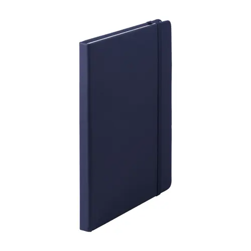 Block Notes A5 con copertina in finta pelle e 100 fogli neutri con segnalibro e cinturino in gomma coordinati