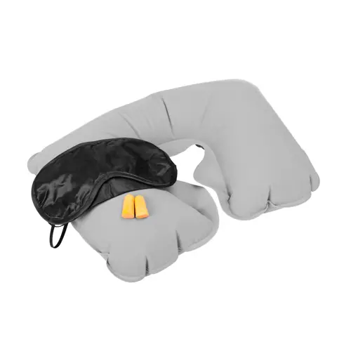 Set da viaggio con cuscino gonfiabile e accessori per dormire