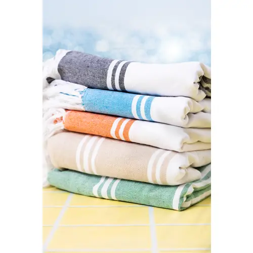 Telo mare pareo bicolore in cotone 210gr 90×180cm