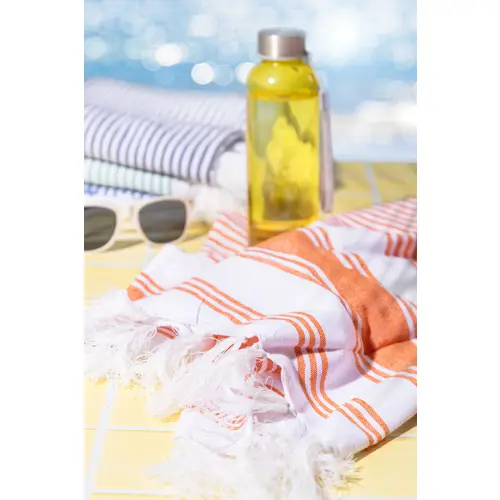 Telo mare pareo a righe bicolore cotone e poliestere 210gr 90x180cm