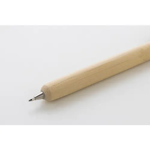 Penna a sfera natalizia in bambù refill blu