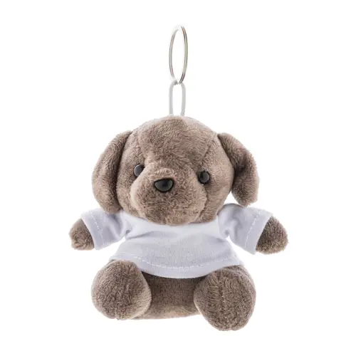 Portachiavi cane in peluche