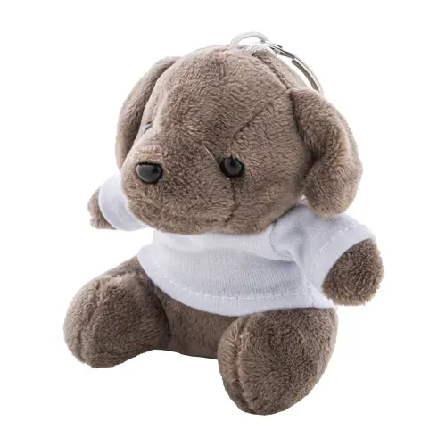 Portachiavi cane in peluche