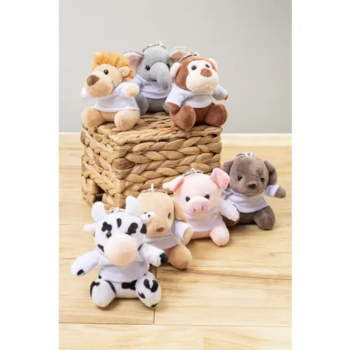 Portachiavi cane in peluche