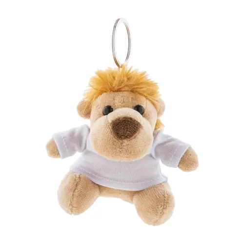 Portachiavi con leone in peluche