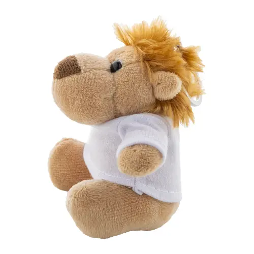 Portachiavi con leone in peluche