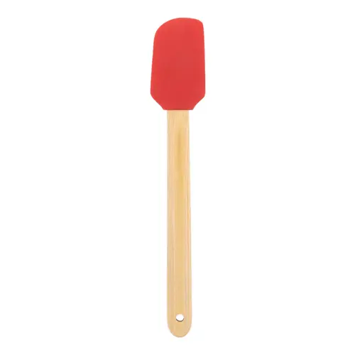 Spatola da forno natalizia in silicone e manico bambù