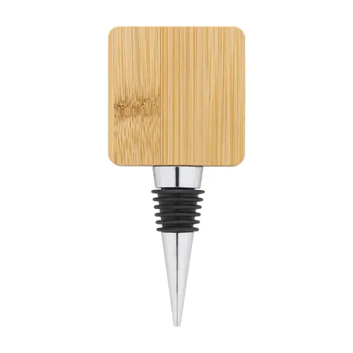 Apribottiglie e tappo vino in metallo e bambù