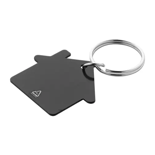 Portachiavi in alluminio riciclato a forma di casa 