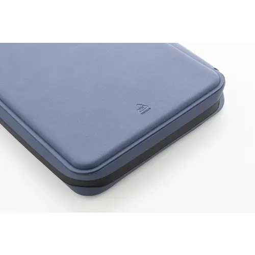 Cartella portadocumenti in Pelle PU riciclata con cerniera e blocco da 64 fogli