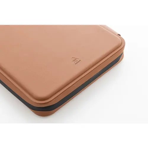 Cartella portadocumenti in Pelle PU riciclata con cerniera e blocco da 64 fogli