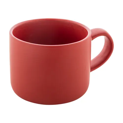 Set da tè in ceramica con finitura opaca composta da teiera e tazza