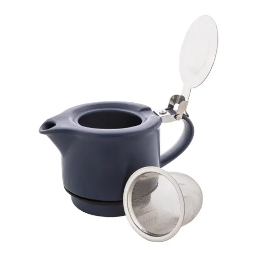 Set da tè in ceramica con finitura opaca composta da teiera e tazza