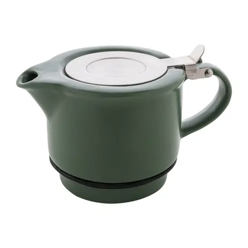 Set da tè in ceramica con finitura opaca composta da teiera e tazza