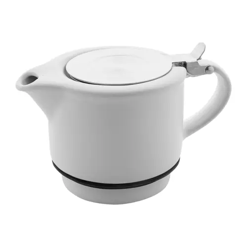 Set da tè in ceramica con finitura opaca composta da teiera e tazza