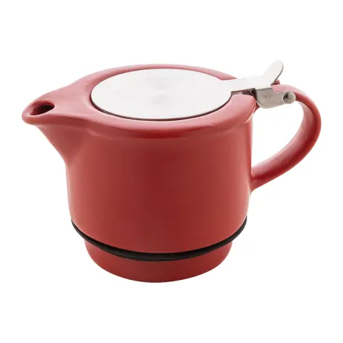 Set da tè in ceramica con finitura opaca composta da teiera e tazza