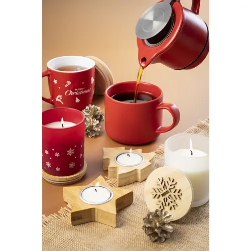 Set da tè in ceramica con finitura opaca composta da teiera e tazza