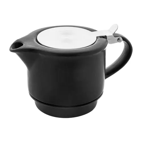 Set da tè in ceramica con finitura opaca composta da teiera e tazza