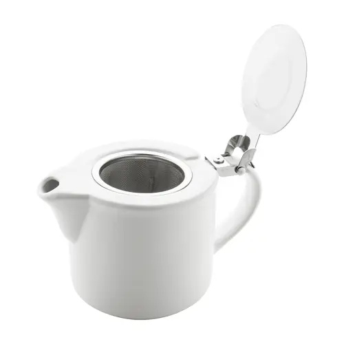 Set da tè in ceramica di alta qualità con finitura opaca e vassoio di servizio in bambù