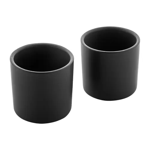 Set da tè in ceramica di alta qualità con finitura opaca e vassoio di servizio in bambù