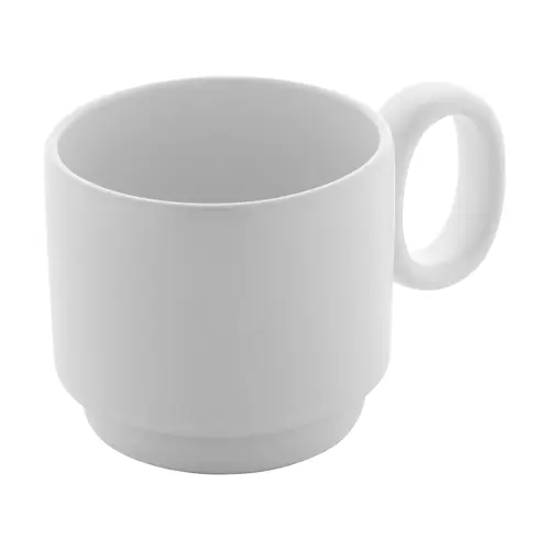 Tazza in ceramica finitura esterna opaca con vassoio in bambù 220ml