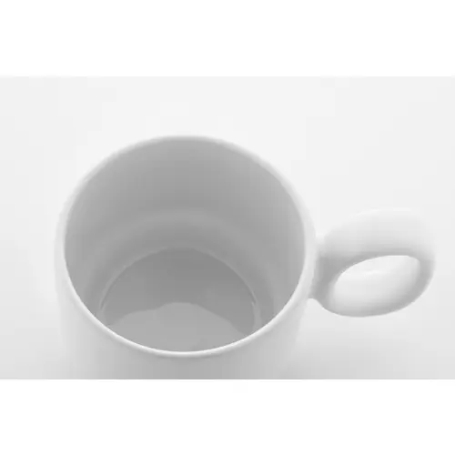 Tazza in ceramica finitura esterna opaca con vassoio in bambù 220ml