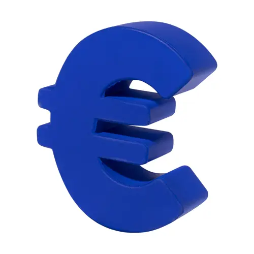 Antistress a forma di simbolo dell'euro 
