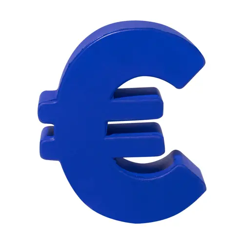 Antistress a forma di simbolo dell'euro 