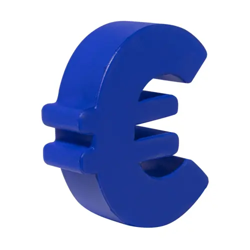 Antistress a forma di simbolo dell'euro 