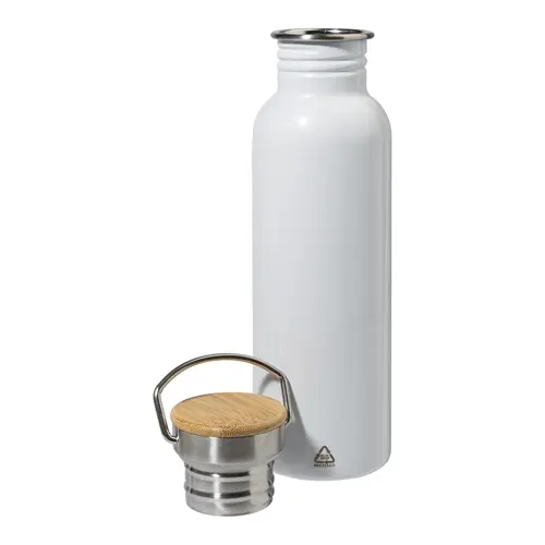 Borraccia in acciaio riciclato con tappo in bambù da 750ml