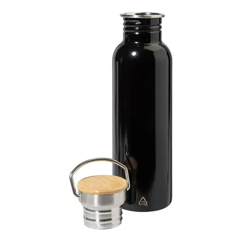 Borraccia in acciaio riciclato con tappo in bambù da 750ml