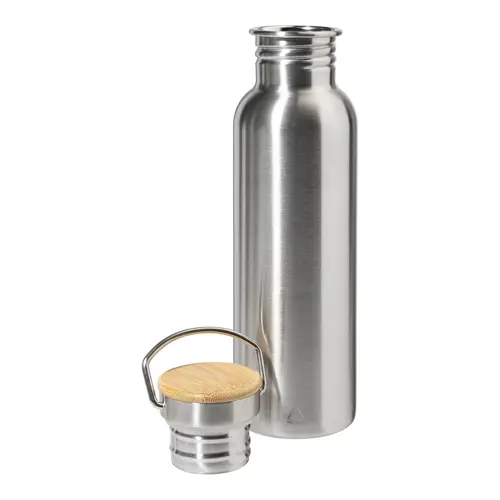 Borraccia in acciaio riciclato con tappo in bambù da 750ml