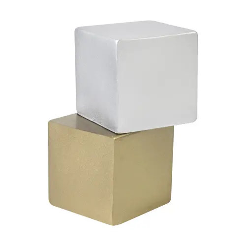 Cubo antistress metallizzato