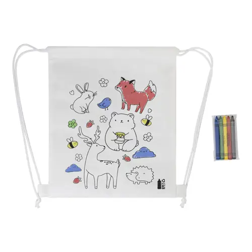 Sacca in RPET da colorare RPET con pastelli