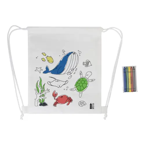 Sacca in RPET da colorare RPET con pastelli