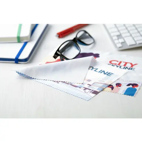 Panno per la pulizia degli occhiali in microfibra personalizzabile 130×180mm