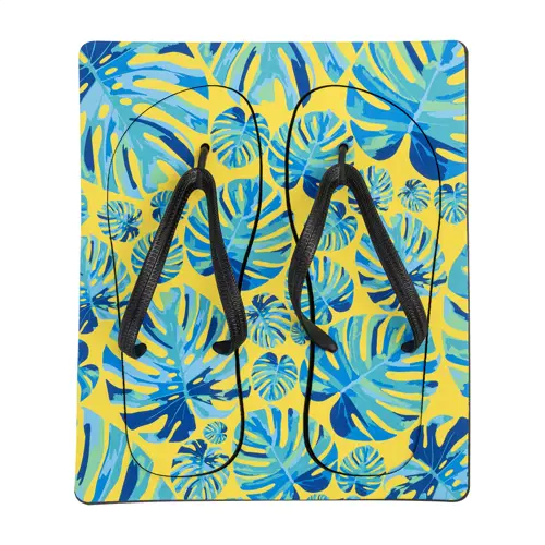 Infradito da spiaggia per la sublimazione con cinghie in PVC nero