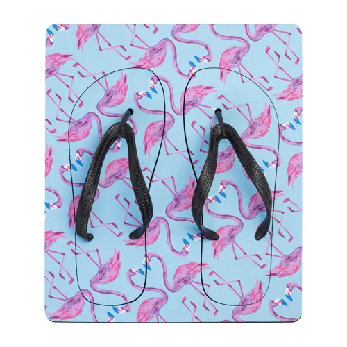 Infradito da spiaggia per la sublimazione con cinghie in PVC nero