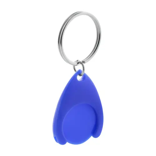 Portachiavi con gettone in plastica
