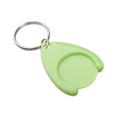 Portachiavi con gettone in plastica