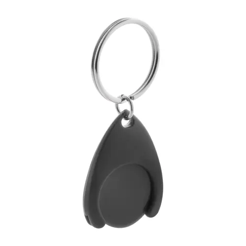 Portachiavi con gettone in plastica