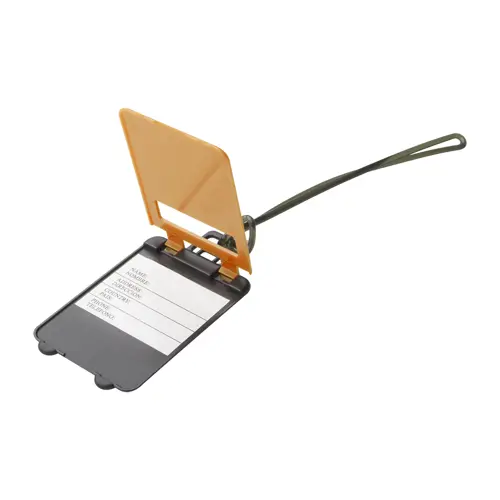 Etichetta per bagagli a forma di valigia in plastica